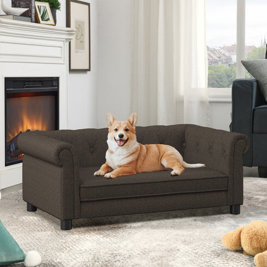 Elegant Rectangular Pet Bed for Small and Medium Dogs, Durable
